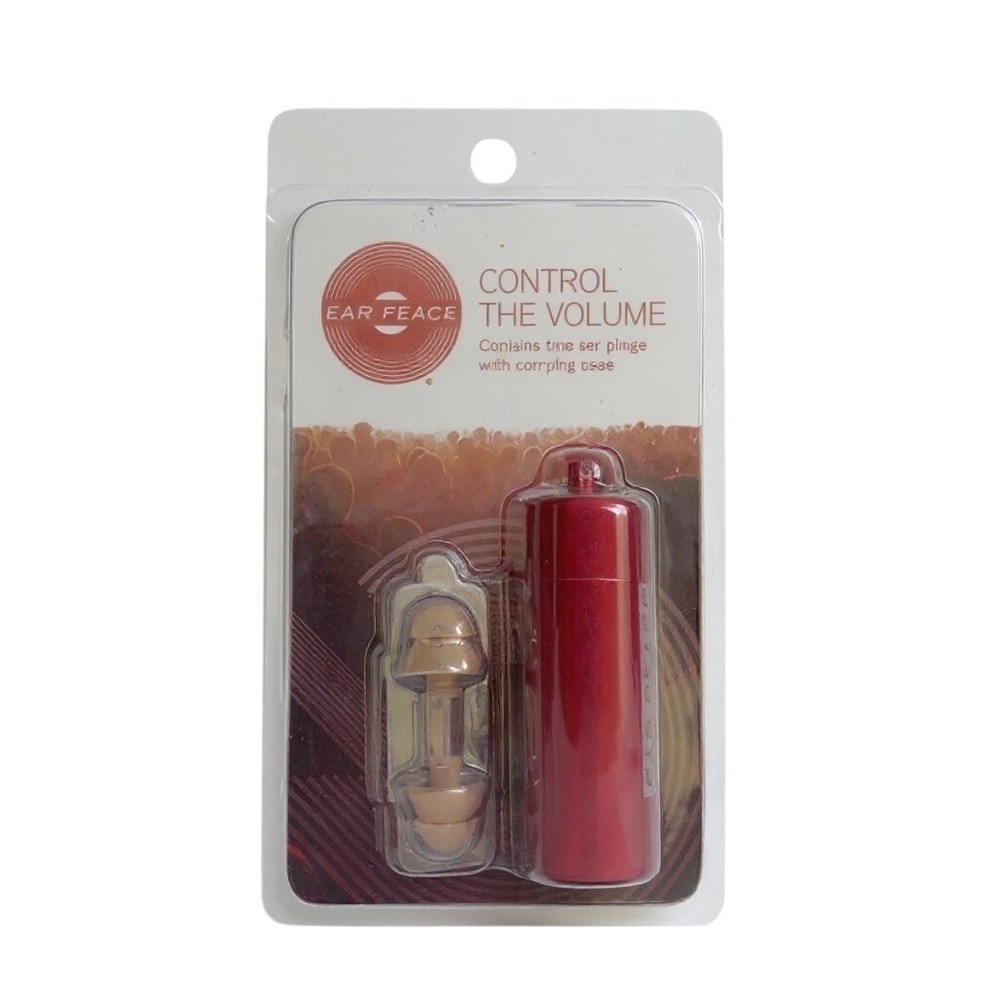 Earpeace Control The Volume Ear Plugs Sleep Concert Work Motorcycle Music OS Red